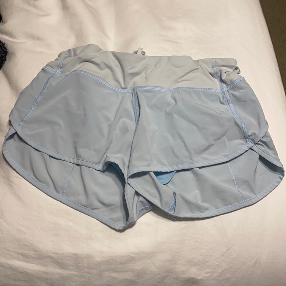 Lululemon size 8 shorts, light blue